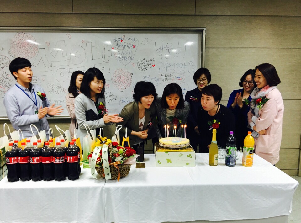 2016년 5월 10일 학생들이 준비한 스승의날 행사