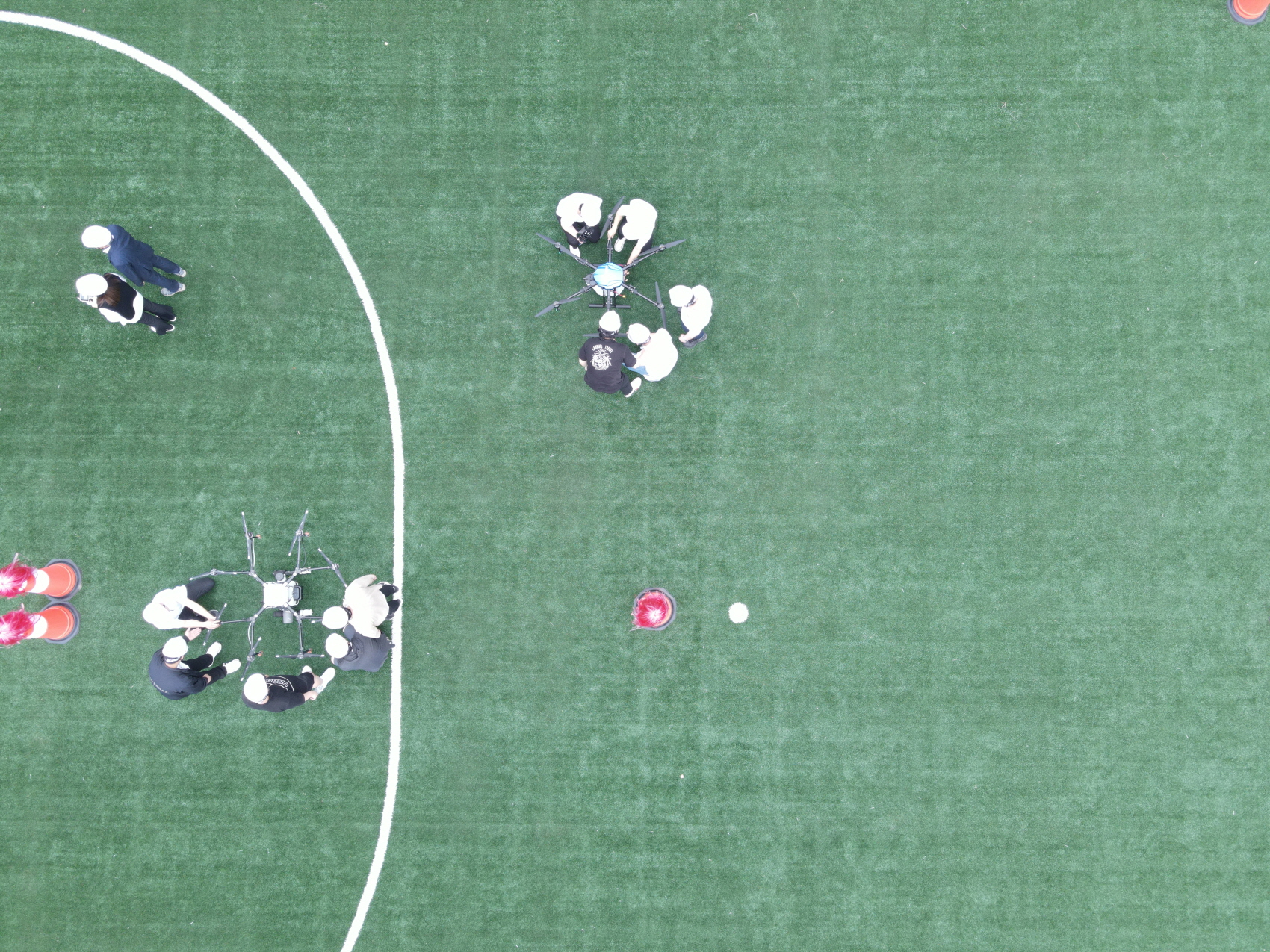 매빅2프로가 찍은 실외 수업 장면 2